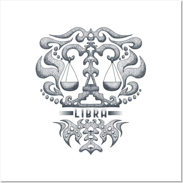 Libra Zodiac Design Astrology Wall Art by Utopia Shop